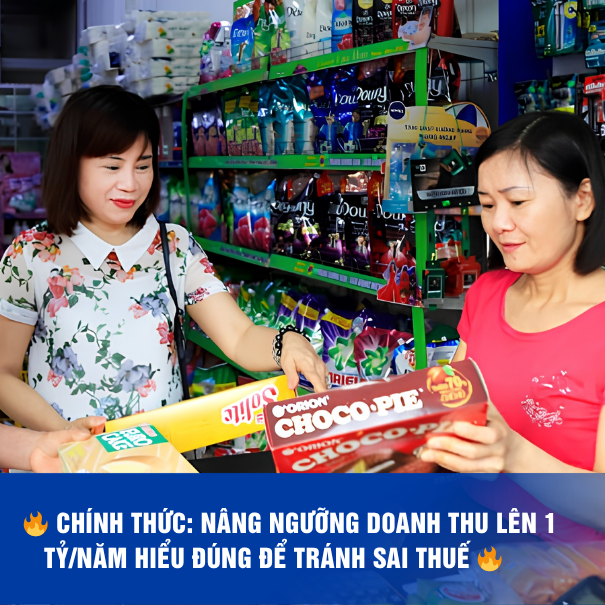 CHÍNH THỨC: NÂNG NGƯỠNG DOANH THU LÊN 1 TỶ/NĂM 