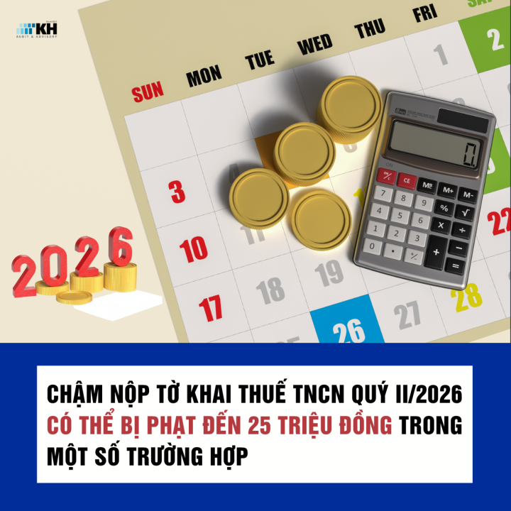 Chậm Nộp Tờ Khai Thuế TNCN Quý II/2026: Mức Phạt, Rủi Ro Và Lưu Ý Tuân Thủ